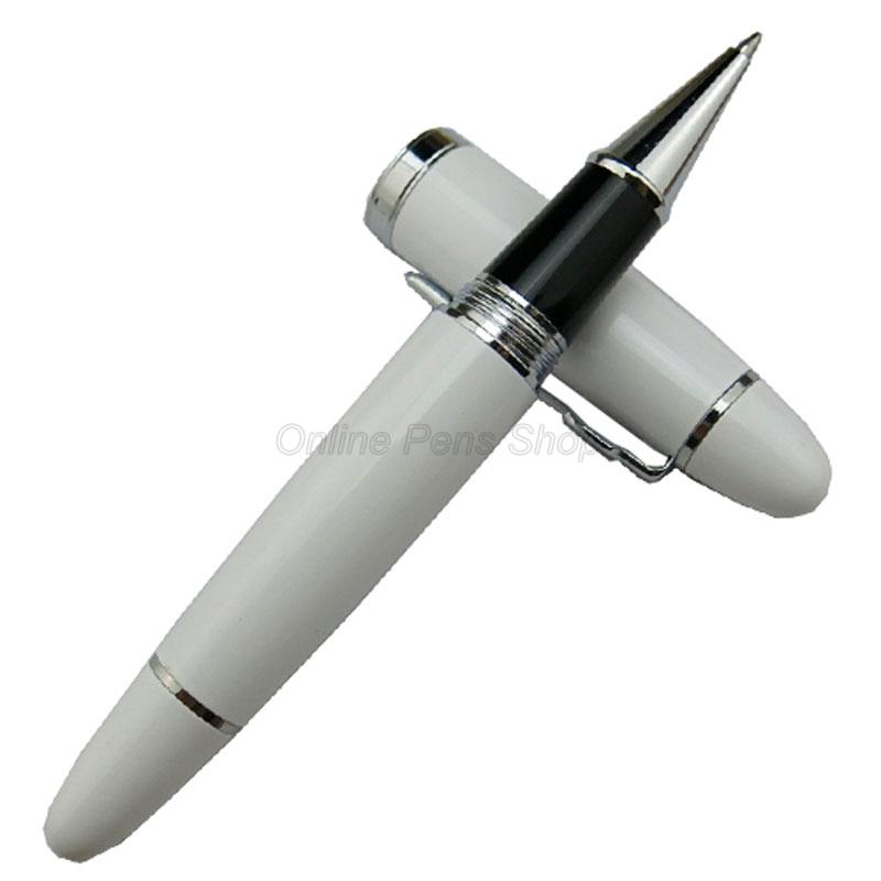 Jinhao 159 Металлическая Ручка-Роллер Большого Размера Серебряная Отделка Сменная Картридж Professional Офис Школа Дом Канцелярские Товары Пишущая Ручка