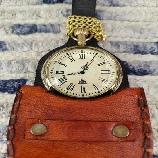 Античные Берлинские 1936 года Карманные часы Латунная цепочка, Морской подарок Декор для дома Подарок на день рождения