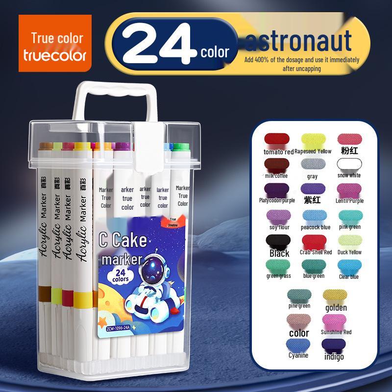 Safe Washable True Color Acrylic Markers for Kids, Large Capacity Art Painting Set