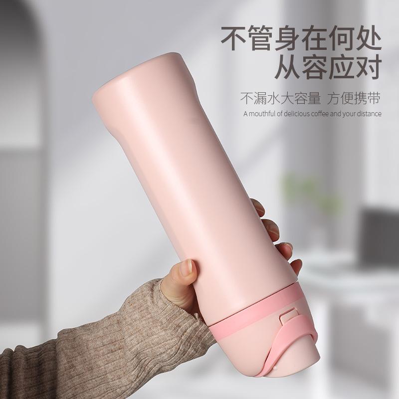 1200ML Thermos Cup Fruit Mug Kids Straw Cup Vacuum Flasks Stainless Steel Travel Thermal Water Bottles