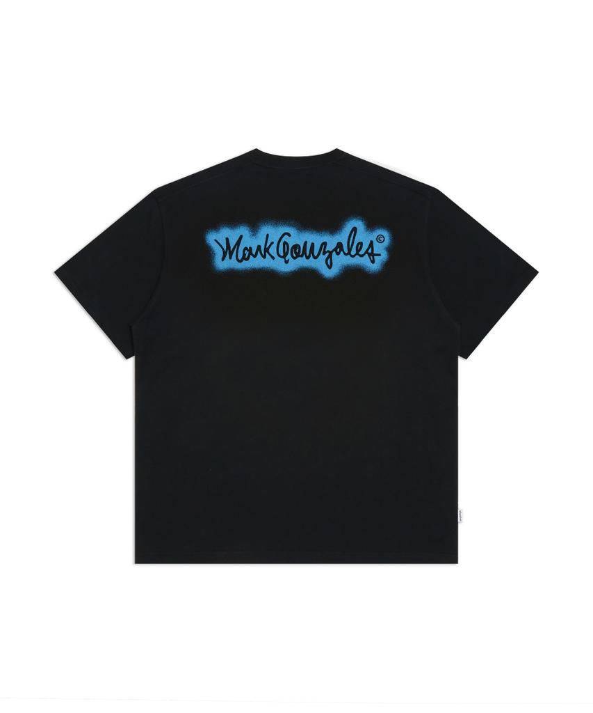 MARK GONZALES Angel Spray Short Sleeve T-Shirt - Black