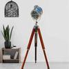 Wood Tripod Floor Lamp, Contemporary LED Spot Light For Living Room, Bedroom, Dinning Room, Home Decor Without E27 Bulb