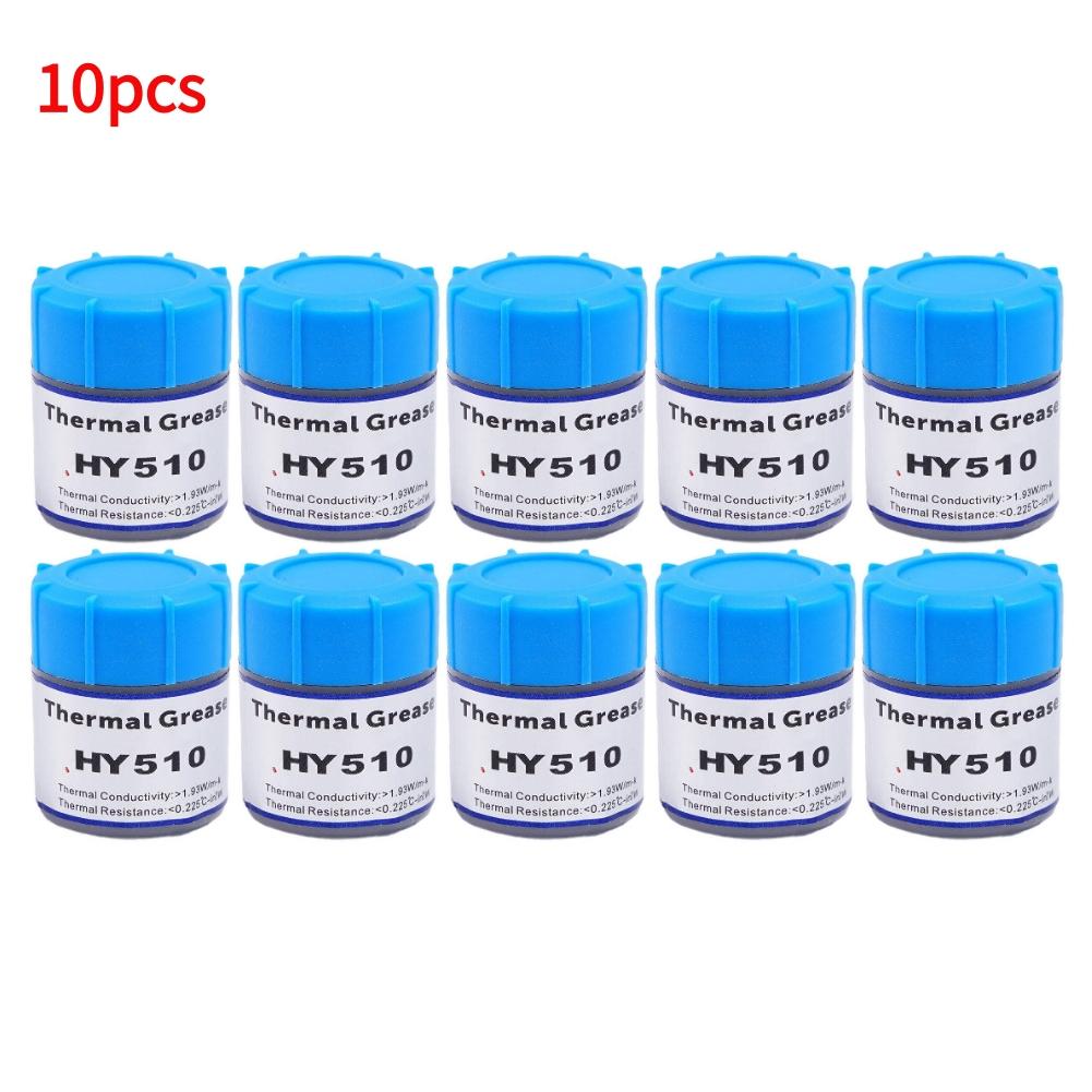1/-10 шт. 10 г HY510 Силиконовая термопаста для ЦП Термопаста для проводящей смазки Радиатор ЦП Графический процессор Чипсет Ноутбук Охлаждение
