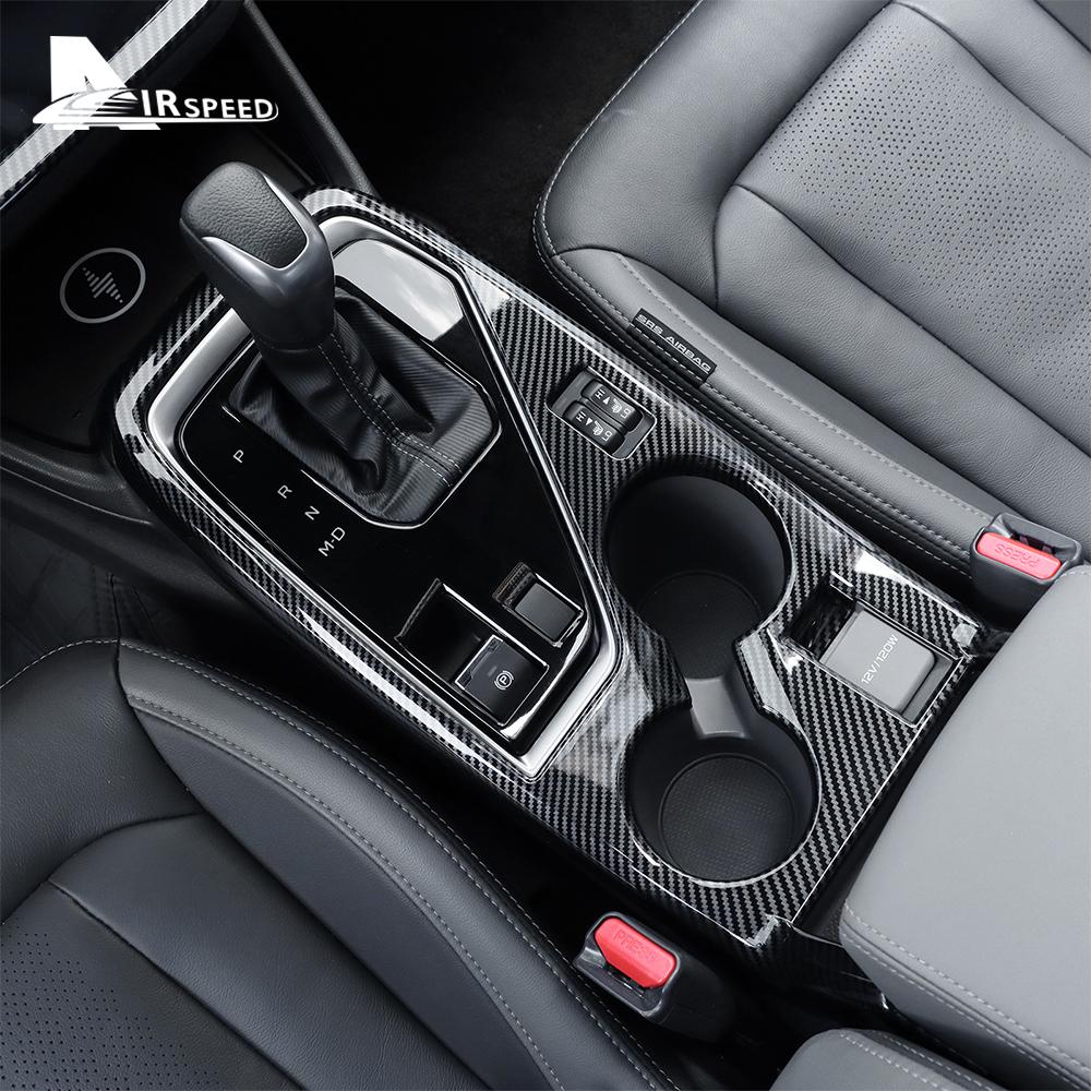 ABS For Subaru Crosstrek 2024 Impreza 2024 Control Panel Water Cup Frame Carbon Fiber Pattern Style RHD LHD Decor Accessories