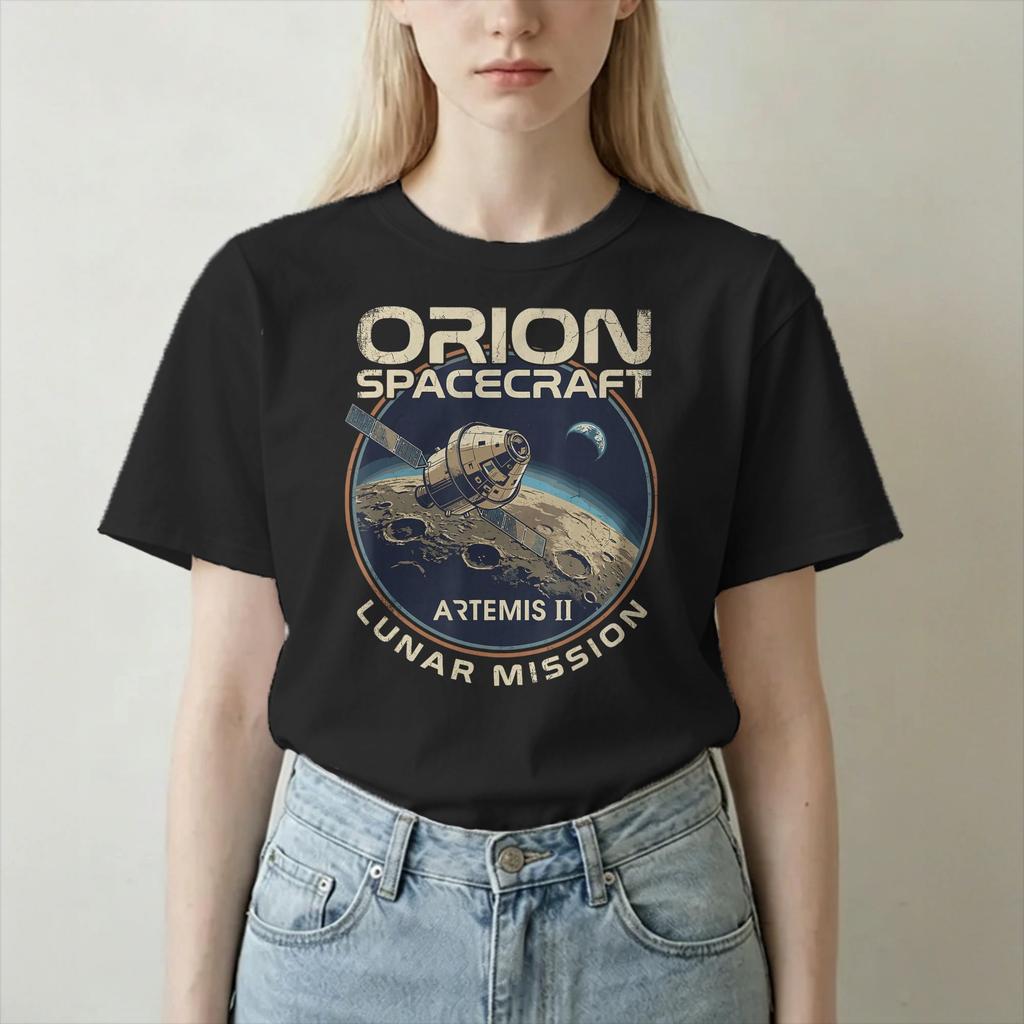 Crazy Artemis Ii 2026 Mission Tshirt Unisex Unisex Round Collar 100 Cotton T Shirt Short Sleeve Tees Plus Size Clothing