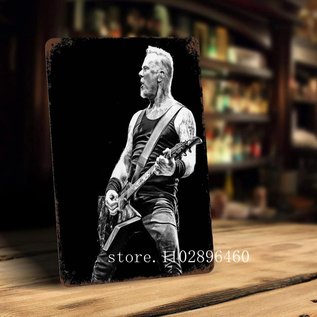 James hetfield Металлические таблички и знаки настенный декор Винтажные жестяные таблички Капитан Металлический постер Декор для бара паба клуба Настенное украшение