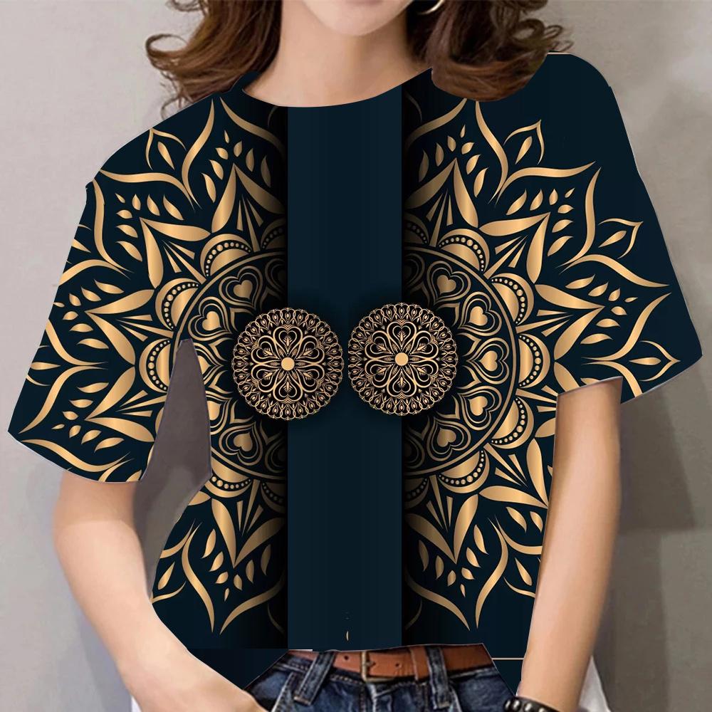 Летняя женская футболка с 3D принтом, модная женская рубашка больших размеров, футболка с коротким рукавом, топ