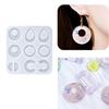 Pack of 11 Silicone Earring Mold Portable Y Crystal Silicone Mold for Keychains and Earrings Resin Pendant Mold