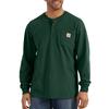 Long Sleeve Pocket Henley Neck K128 Hunter Green 2XL [Carhartt] T-Shirt (HTG)