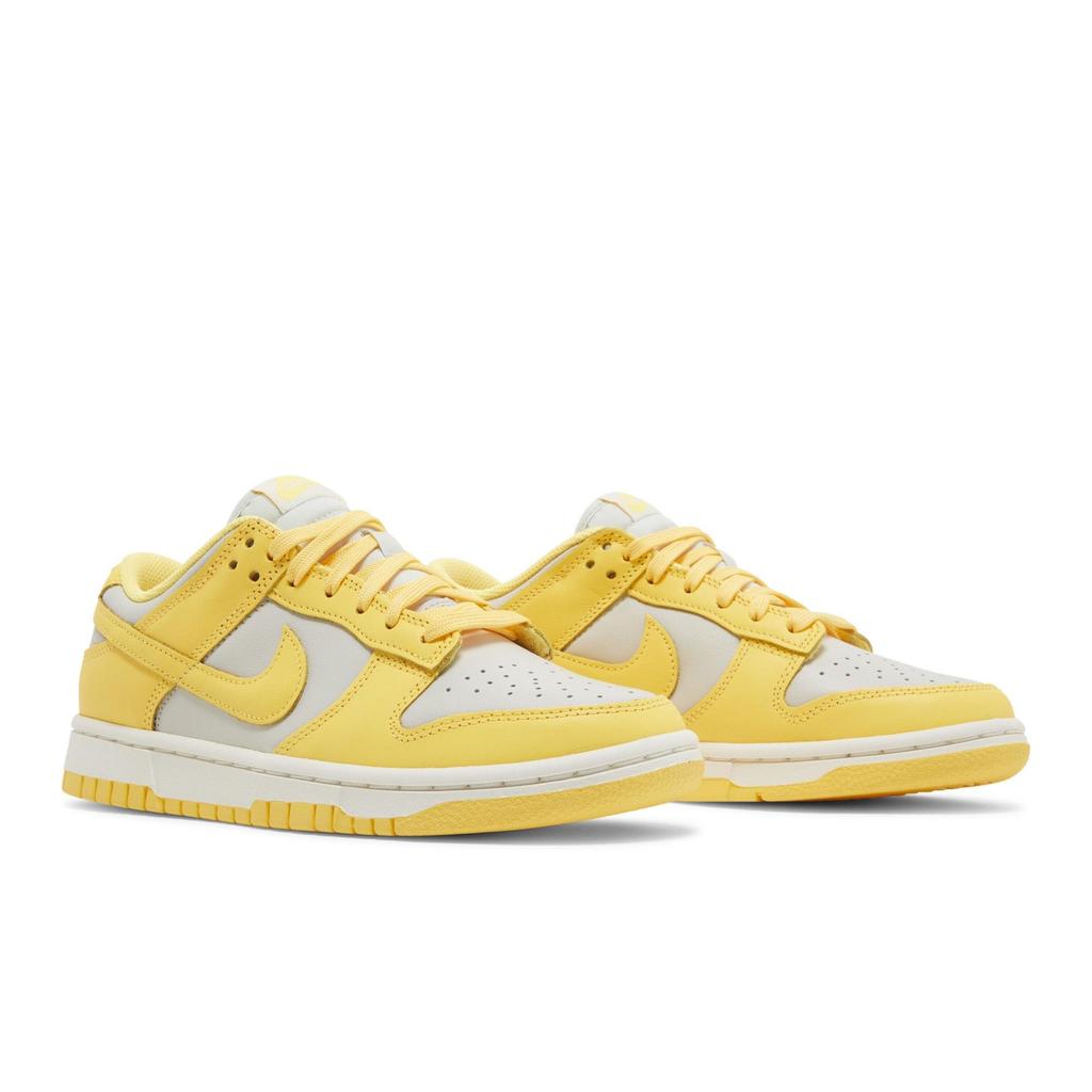 Nike Womens Dunk Low 'Citron Pulse' (women's sizes) Light Bone / Citron Pulse / Sail Skateboard Shoes DD1503 002