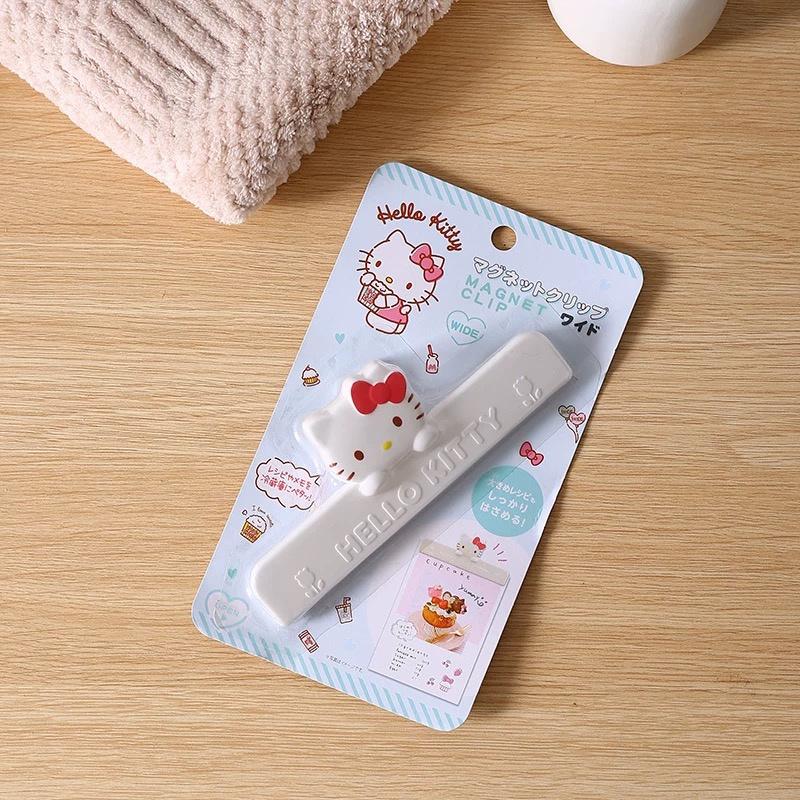 Оригинальные зажимы Sanrio Hello Kitty, мультяшные зажимы для пакетов с едой для кухни, хранения закусок, офисный органайзер для файлов, игрушки и подарки для девочек