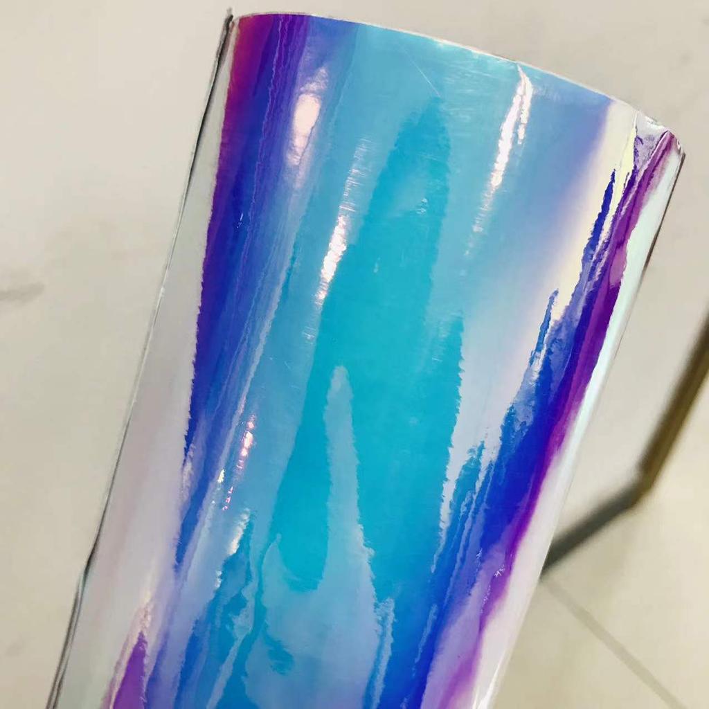 3 м x 135 см голографическая белая радужная хромированная виниловая пленка для автомобиля наклейки наклейки для стайлинга автомобиля пленки для изменения цвета для обертывания крыши капота