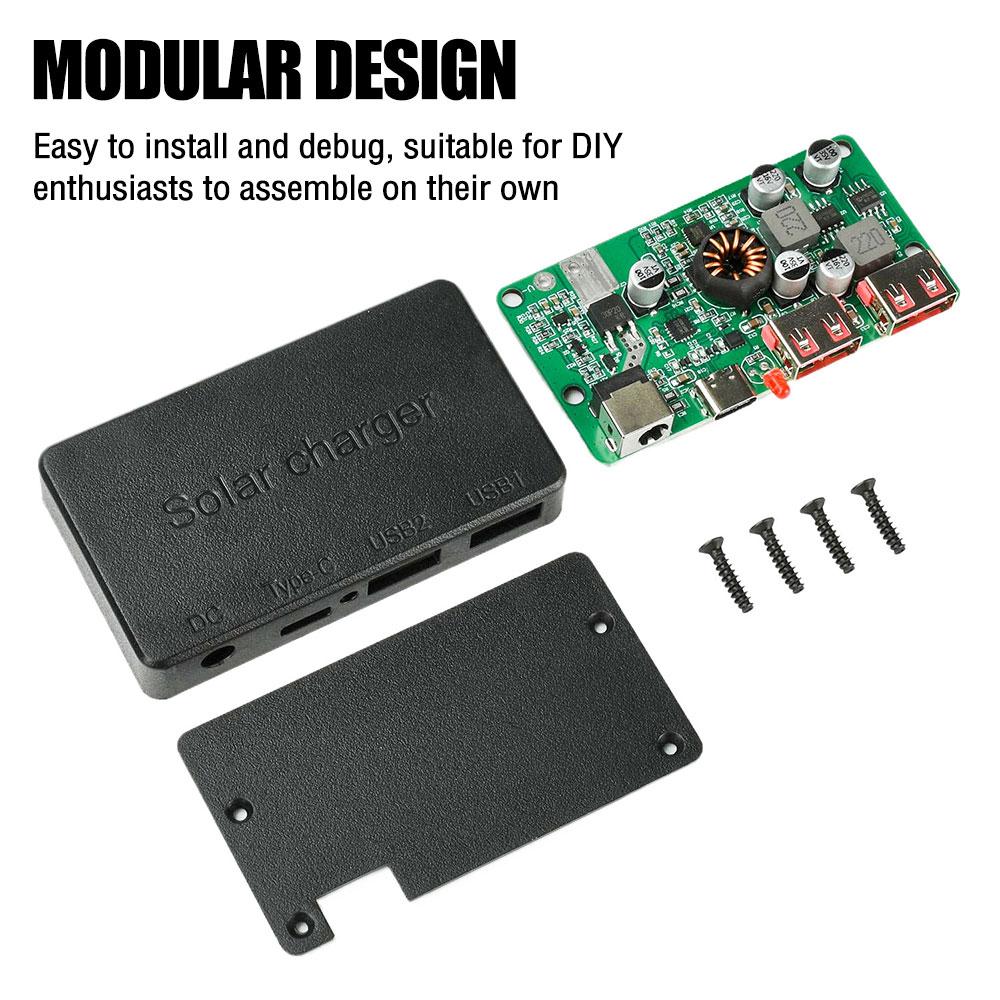 PD 100 Вт Type-C Солнечный Регулятор Напряжения Контроллер Двойной USB QC3.0 Быстрая Зарядка DIY Регулятор Напряжения Распределительная Коробка Печатная Плата