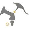 Запасные части Maymom для ручного молокоотсоса Medela Harmony, включают 4 уплотнительных кольца и 2 белые мембраны, неоригинальные