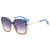 New Retro All Match Personalit Gradient Square Women Sunglasses Ins Fashion Travel Vacation Men Uv400