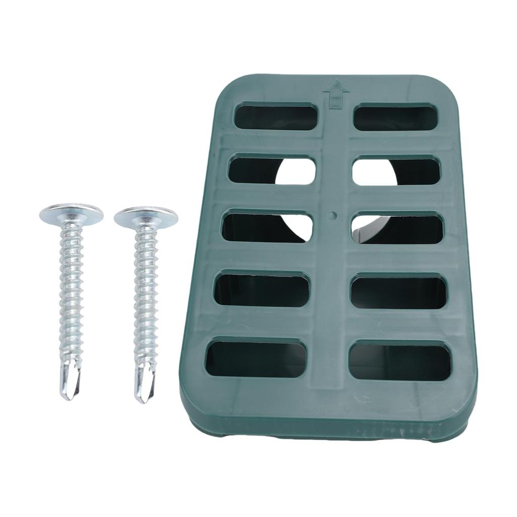 Садовая решетка для газона, дренажная решетка для двора, угловая, прочная, из ПП, для тяжелых условий эксплуатации, с митрой, дренажная решетка для интерфейсной трубы 3 4 дюйма, зеленая