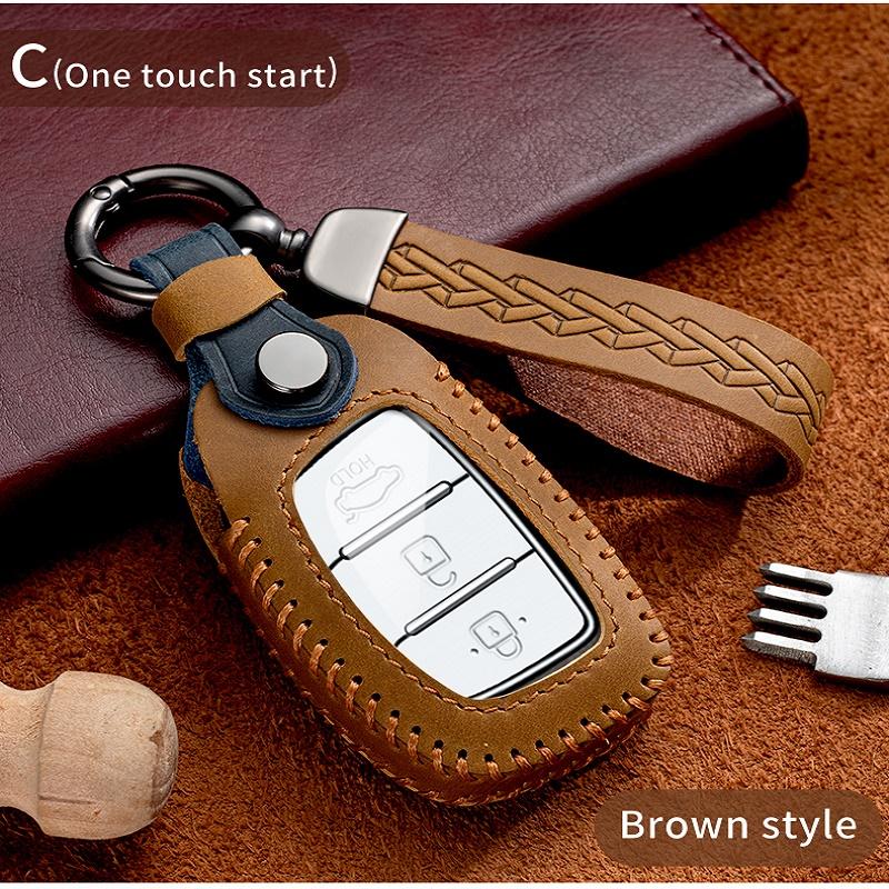 For Hyundai Ix35 I40 I20 I10 Tucson Elantra Creta Sonata Ioniq Accent Creata Smart Remote Fobs Cover Car Key Case