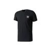 Originals Logo Print Round Neck Short Sleeve T-Shirt Men Tops Black BQ3076