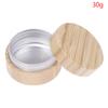Баночка для крема из бамбука, маска для дизайна ногтей, многоразовый пустой контейнер для косметики, коробка для хранения бутылочек 10/15/30/50/60/80/100 г