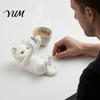Desktop Cat Figurine 3D Printed Phone Holder, Lying Kitten Mobile Stand, PLA Support for Home Office Desk Decor, Gift Lovers Hands Free Stand