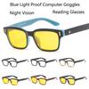 Unisex Gaming Glasses Computer Anti Fatigue Blue Light Blocking UV Protection V-Shaped Eye Glasses