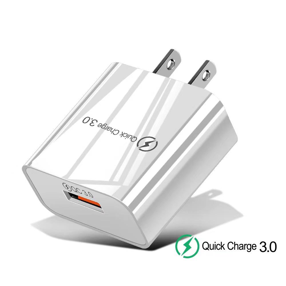 3AQC3.0 European Standard USB Fast Charger, Quickcharge 3.0 Mobile Phone Portable.