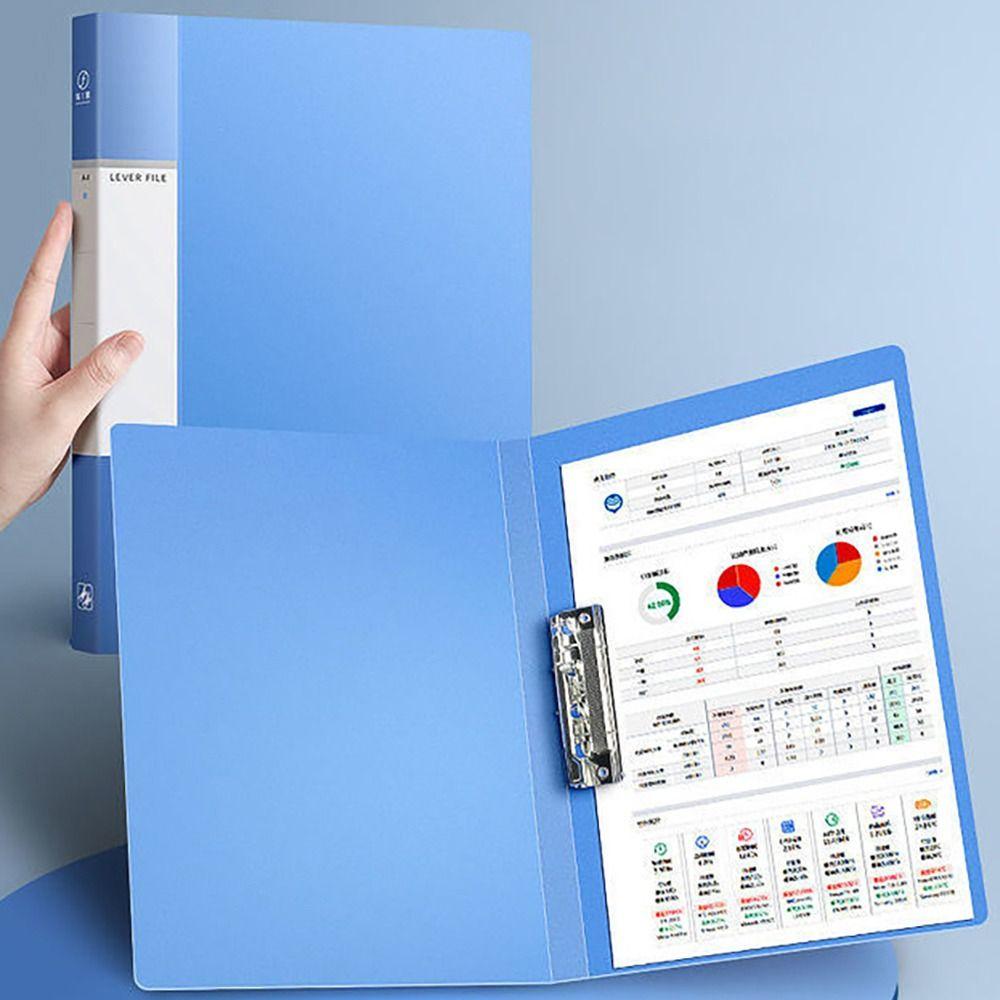 Color A4 File Folder PP Archives Binder Simple File Bag  Student Gift