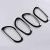 For Nissan Navara NP300 2017 2018  Carbon Fiber Interior Inner Door Handle Catch Cover Trim erting Panel Car Accessories