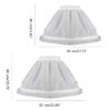С обручами кринолин подъюбник стальное кольцо юбка принцессы подъюбник детские девочки