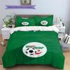 Algeria National Football Team  Pattern Bedding Quilt Set  Home Decoration  Gift (1 * duvet cover + 2 * pillowcase  without core)