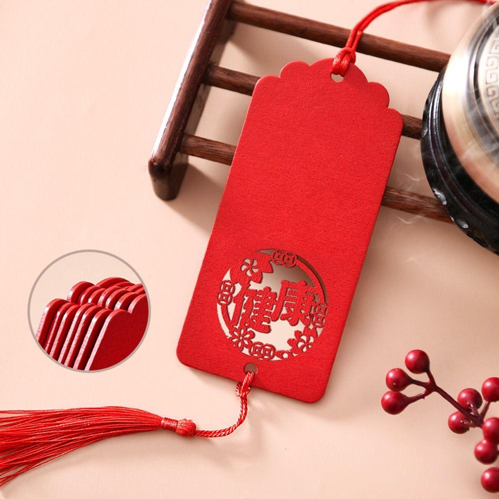 Good Luck Wood Blessings Cards Pray for Blessings Chinese New Year Pendants Family Friends Couples