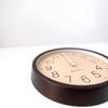 KATOMOKU muku clock 2, brown, km-45BRRC, wall clock with continuous second hand, 30.6cm diameter (radio-controlled clock)