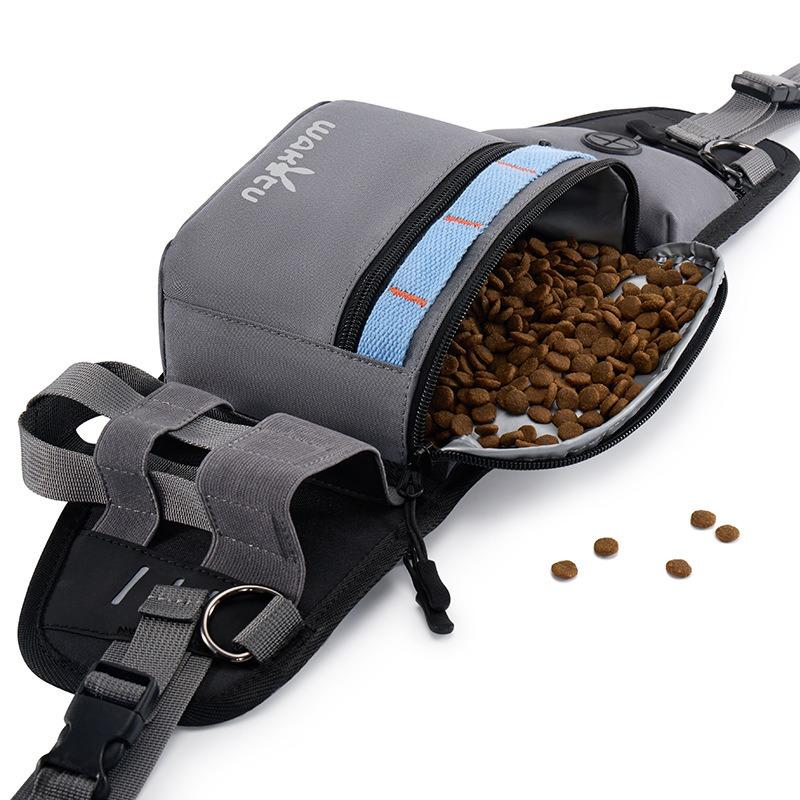Multi‑Pocket Dog Walking Waist Bag With Water Bottle Holder Adjustable Pet Treat Fanny Pack For Outdoor Hiking Training Travel