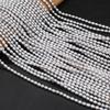 1 нить, AAA серые натуральные жемчужные бусины плоской формы, 4-5 мм, для DIY ожерелий, браслетов, аксессуаров, изготовления ювелирных изделий, подарок на день рождения, свадьбу, вечеринку 36 см