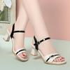 High Heel Sandals Fashion Shoes for Women's Contrasting Colors and No Tired Feet Summer Women's Shoes with Platform Sandals