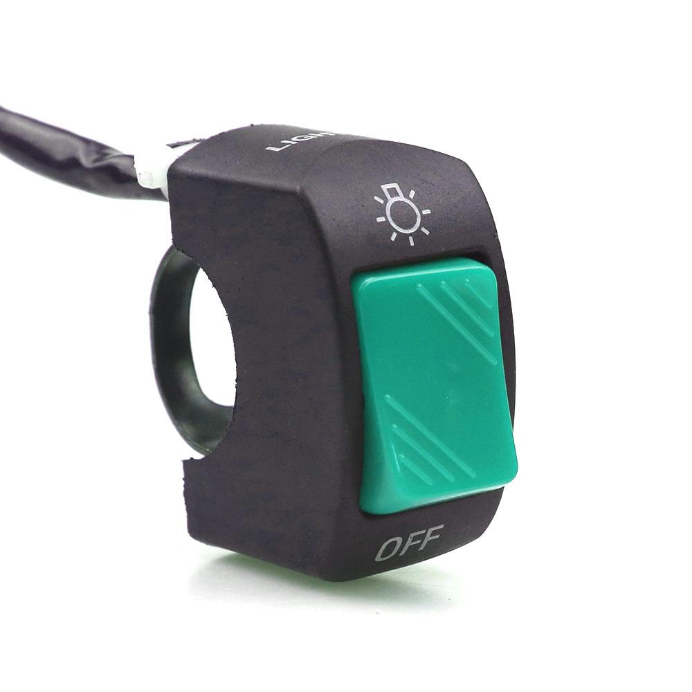 ВКЛ/ВЫКЛ Мотоциклетный переключатель Кнопка 12 В Кнопочный разъем Переключатель на руле для квадроцикла Электровелосипеда Скутера Мотоциклетные аксессуары