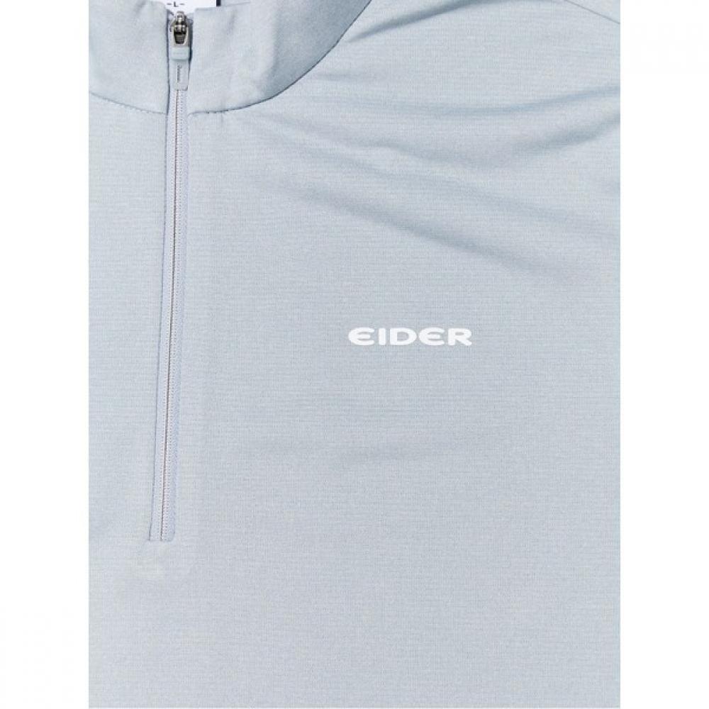 Eider Мужская футболка с длинным рукавом и молнией в стиле поп-меланж Dmp23285