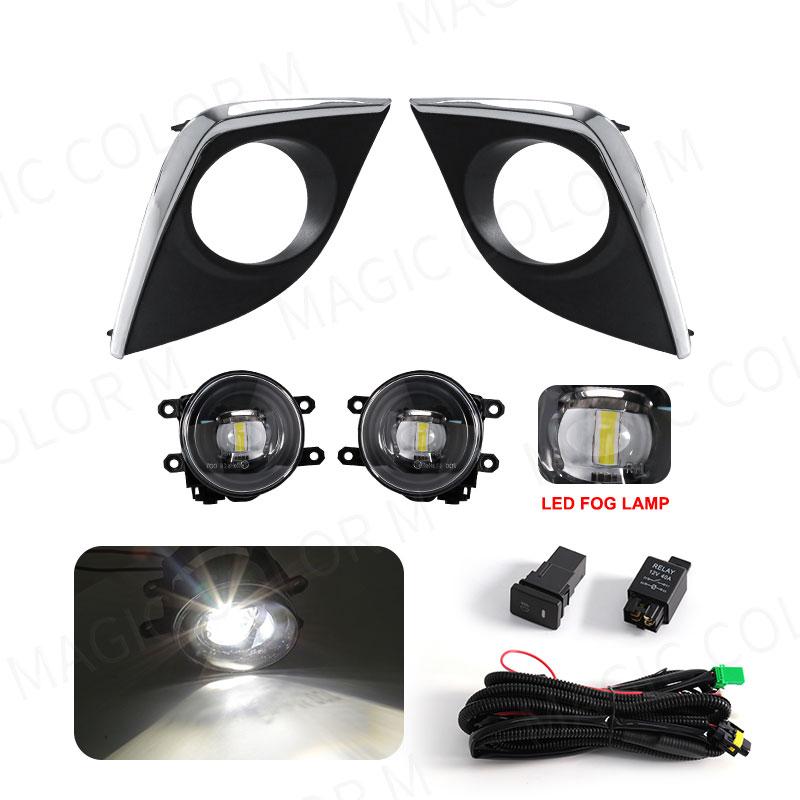 Для Toyota Corolla Altis CE ECO L LE 2014 2015 2016 версия для США светодиодные противотуманные фары DRL дневные ходовые огни автомобильные фары галогенные 12 В