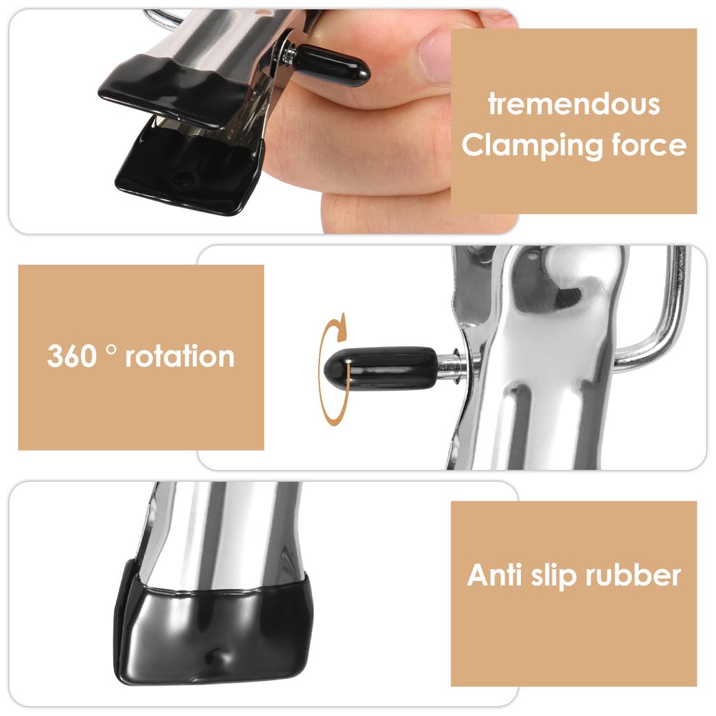 20 шт. прищепок из нержавеющей стали, зажимы для белья, прищепки для белья, крючки для одежды, вешалки для брюк, органайзер, вращающийся на 360°, портативный
