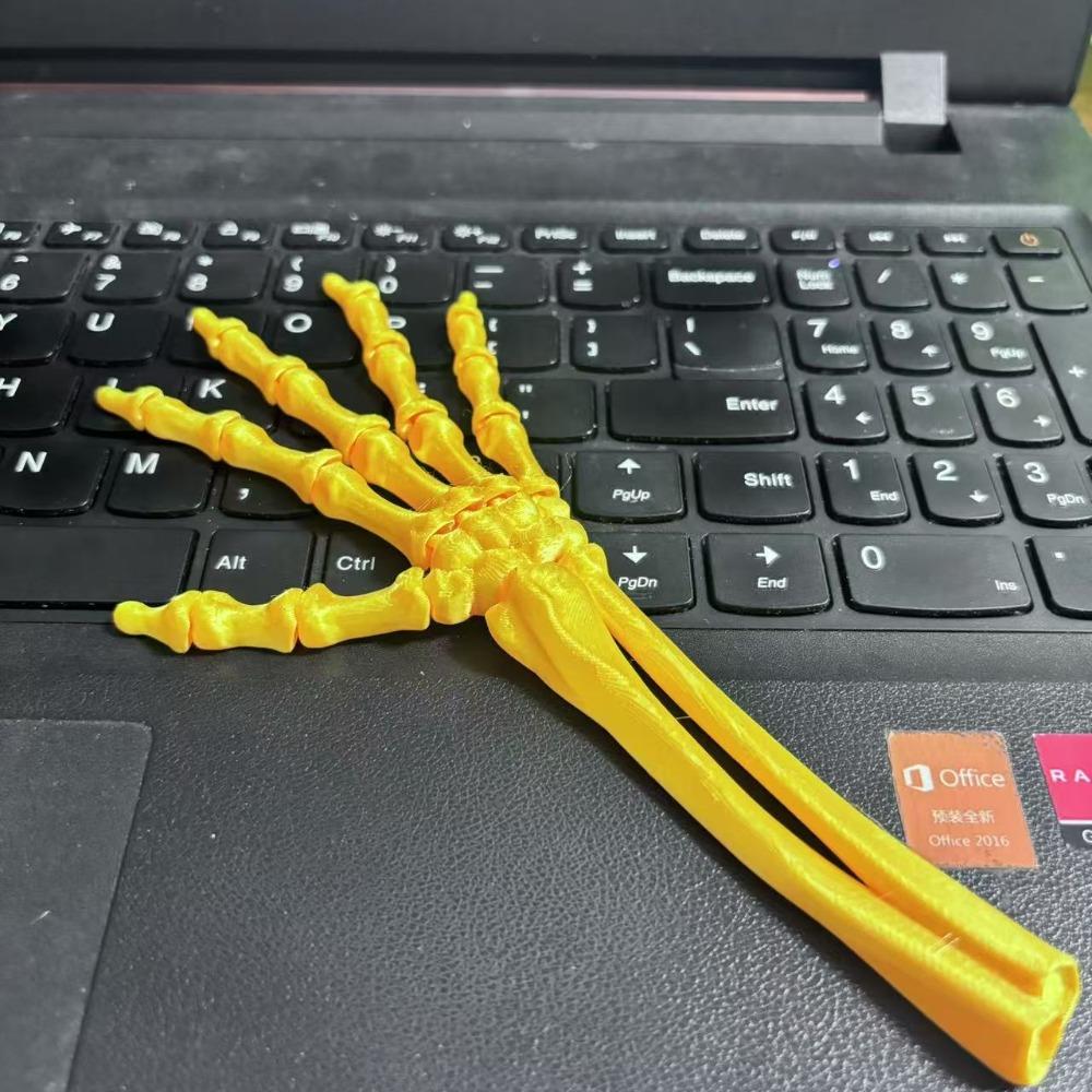 2PCS 7 Colors Simulated Skeleton Palm PLA Halloween Skull Hand Table Ornament