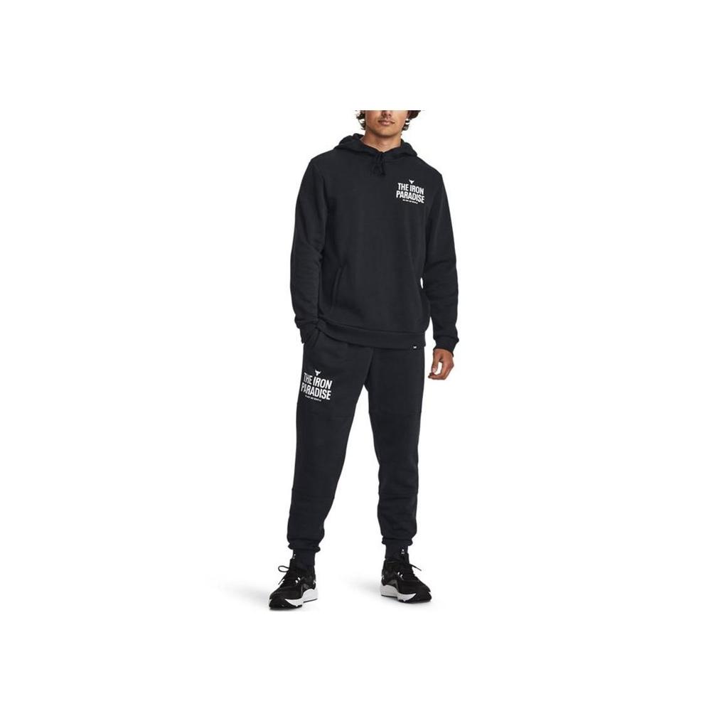 Under Armour Брюки-джоггеры Project Rock Rival Fleece Мужские Черный 1380108-001