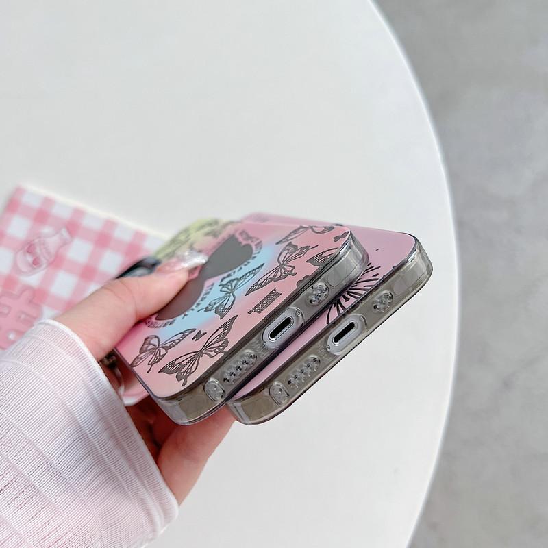 Модернизированный модный чехол IMD с принтом бабочки, противоударный защитный мягкий чехол из ТПУ, полная задняя крышка для Xiaomi Redmi