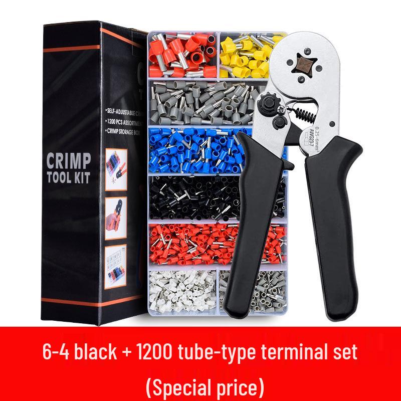 Набор ручных обжимных инструментов и инструментов для зачистки проводов: Пассатижи с удлиненными губками для электриков