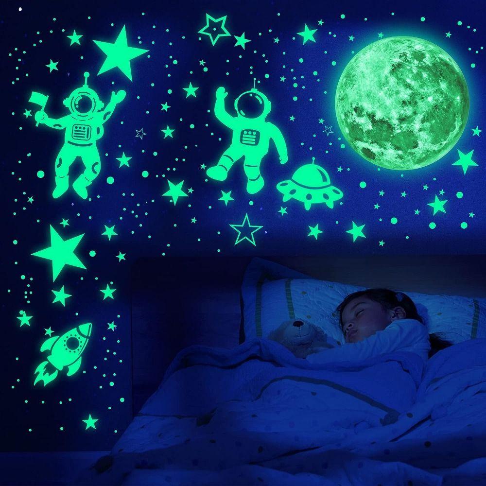 ПВХ светящиеся в темноте звезды наклейки на стену для спальни украшения со звездами для спальни