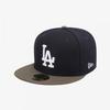 Базовая облегающая кепка New Era La Dodgers Темно-синий Мох