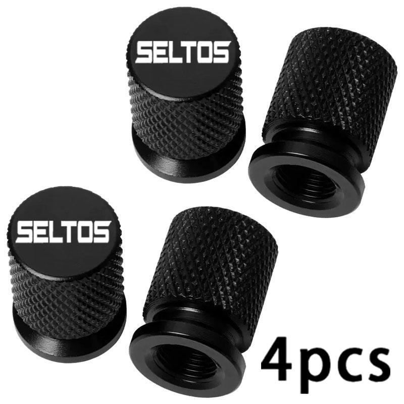 4PCS Colorful Car Accessories Car Tire Valve Cap For KIA SELTOS