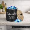 Wide Opening Dishwasher Pod Container Round Kitchen Storage Box Laundry Pods Container  Apartment