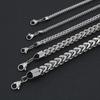 2mm-8mm Stainless Steel Keel Link Chain Necklace For Men Women Chain Necklace