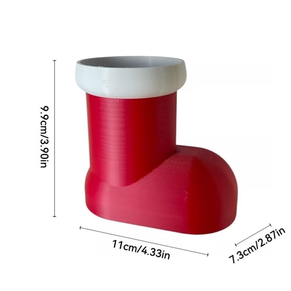 Fork Storage Christmas Boots Pencil Holder 3D Printing Pen Container Brush Pot for Desk Office