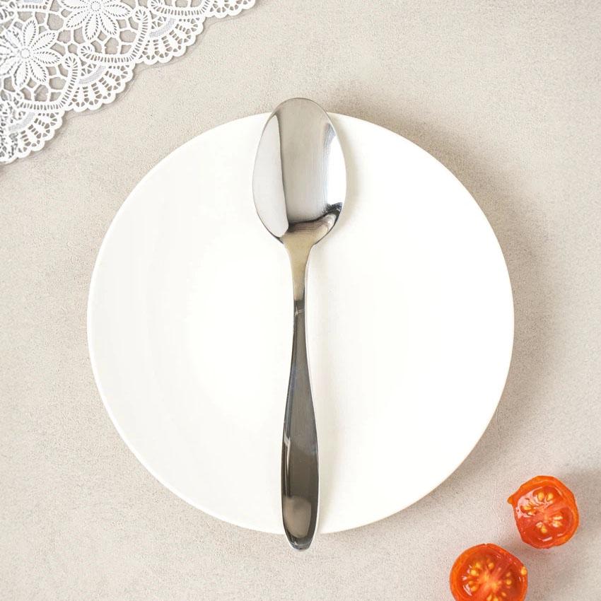 Premium 304 All-Stainless Steel Tea Spoon (14cm) Silver